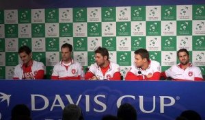 Coupe Davis 2014 - Federer, Wawrinka & la Suisse savourent devant la presse