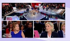L'Emission politique : Marine Le Pen fait une remarque à Léa Salamé