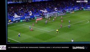 Fernando Torres : sa terrible chute avec l'Atlético Madrid (vidéo)