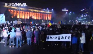 Troisième nuit d'opposition au décret sur la corruption en Roumanie