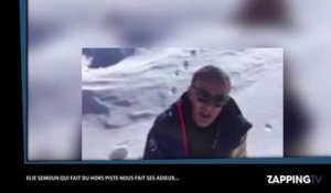 Elie Semoun à l'agonie sur les pistes de ski, il "insulte" Laury Thilleman (Vidéo)