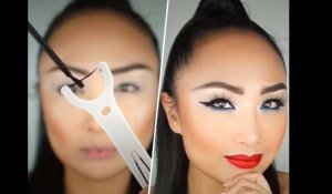 Maquillage : Comment réaliser un trait de liner parfait avec... Du fil dentaire !