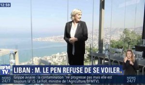 Marine Le Pen refuse de porter le voile au Liban - ZAPPING ACTU DU 21/02/2017