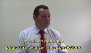 Jean-Frédéric Poisson face aux journalistes de Nice-Matin