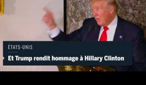 Et Donald Trump demanda une "standing ovation" pour Hillary Clinton