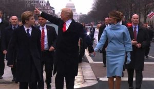 Trump parade jusqu'à la Maison Blanche