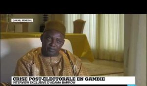 EXCLUSIF - Interview d'Adama Barrow, le président gambien toujours présent à Dakar