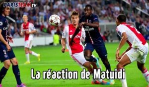 Ajax-PSG (1-1) : la réaction de Matuidi
