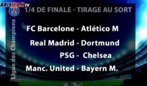 Ldc : Tirage au sort des 1/4 de finale PSG-Chelsea