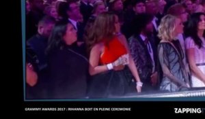 Grammy Awards 2017: Rihanna ivre pendant la cérémonie, elle sort sa flasque (Vidéo)