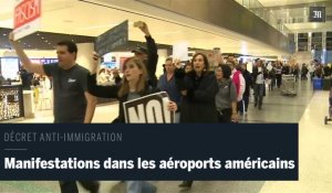 Manifestations contre le décret anti-immigration de Donald Trump, dans plusieurs aéroports des États-Unis 