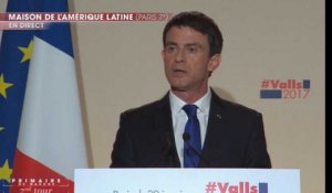 Manuel Valls : «Benoît Hamon est désormais le candidat de notre famille politique»