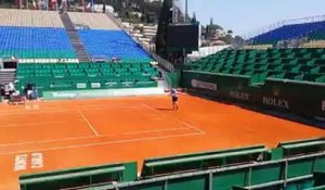 ATP - Monte-Carlo Rolex Masters 2016 - Murray à l'entrainement sur le Central de Monte-Carlo