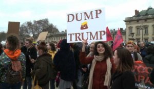 Manifestation contre le décret Trump à Paris