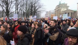 Manifestations contre le décret Trump à Berlin