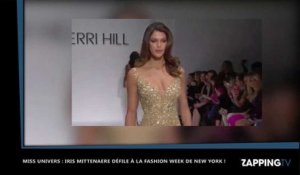 Iris Mittenaere sexy défile à la Fashion Week de New York