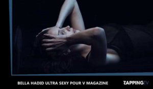 Bella Hadid sexy pose en string et topless pour V Magazine (Vidéo)