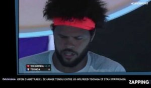 Open d'Australie, Jo-Wilfried Tsonga - Stan Wawrinka : Échange très tendu entre les deux joueurs (Vidéo)