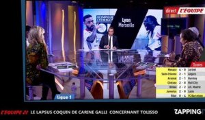 Le lapsus coquin de la journaliste sportive Carine Galli sur le joueur lyonnais Corentin Tolisso (vidéo)