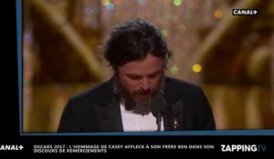 Oscars 2017 : Casey Affleck meilleur acteur, sa belle déclaration d'amour à son frère Ben Affleck