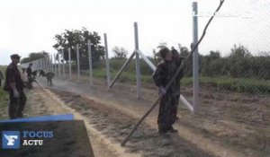 Un nouveau mur en construction entre la Hongrie et la Serbie