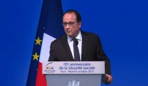 Sécu: Hollande rend hommage aux partenaires sociaux
