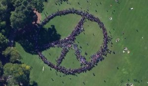 Un signe de paix géant à Central Park pour célébrer Lennon