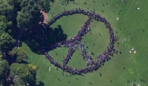 Un signe de paix géant à Central Park pour rendre hommage à Lennon