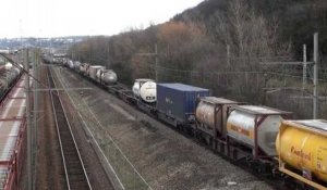 Essai réussi pour le  train le plus long de France