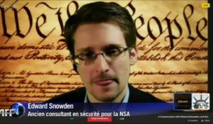 Première apparition publique d'Edward Snowden aux Etats-Unis depuis ses révélations