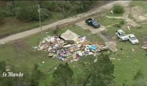 Vu du ciel : les dégats d'une tempête sur le Mississippi