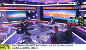 Départementales : Benoît Hamon fustige "le baratin" du gouvernement