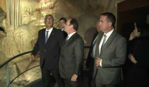 La réplique de la grotte Chauvet inaugurée par François Hollande