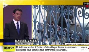 Manuel Valls "condamne avec la plus grande fermeté" l'attaque du musée du Bardo