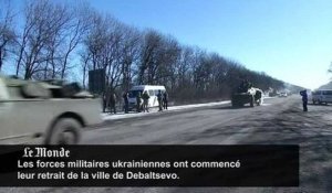 Vidéo : les forces ukrainiennes quittent Debaltsevo