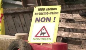 Ferme des « mille vaches », blocage maintenu