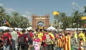 Les Catalans dans la rue pour réclamer un vote sur leur indépendance