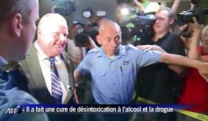 Rob Ford, le maire de Toronto, de retour après une cure de désintoxication