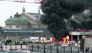 Incendie près de l'opéra Garnier