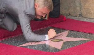 L'acteur Christoph Waltz inaugure son étoile sur Hollywood Boulevard