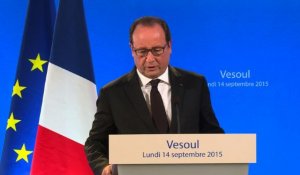 A Vesoul, Hollande annonce un fonds pour les zones rurales