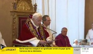 Benoit XVI annonce qu'il n'a plus "les forces" de diriger l'Eglise