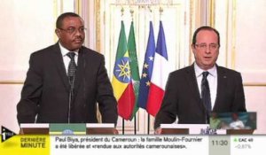 Hollande exprime son "immense soulagement" après la libération des otages