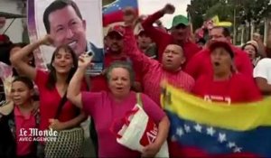 "Il est revenu !", scandent les supporter de Chavez et la télévision nationale