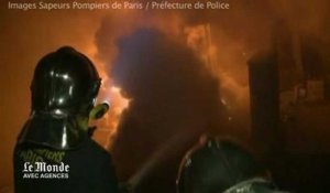 L'incendie de l'hôtel Lambert filmé par les pompiers de Paris