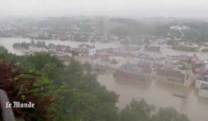 Une ville allemande sous les eaux