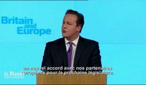 Cameron veut un référendum sur le maintien de son pays dans l'UE