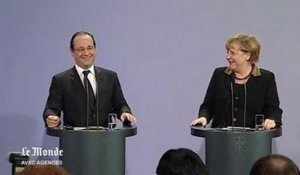 François Hollande et Angela Merkel : "entre nous le courant passe"