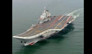 Premier appontage sur le porte-avions chinois Liaoning