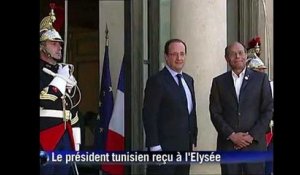 Moncef Marzouki et François Hollande